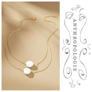 NWT Double Layer Pearl Necklace